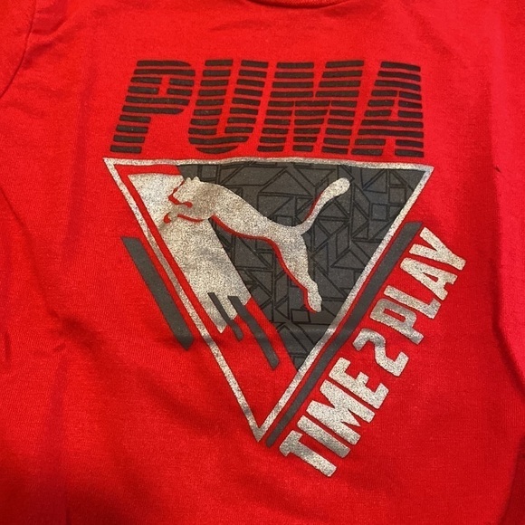 Puma Long & Short Sleeved Shirt & Pants Set Size 18 Months- Like New - Picture 2 of 6